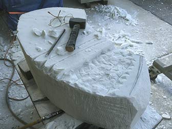 Carving marble
