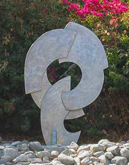 Untitled, stainless steel sculpture