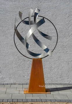 Wroght iron and stainless steel sculpture