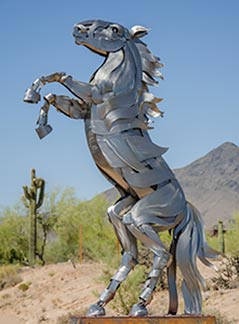 Stainless Steel Horse