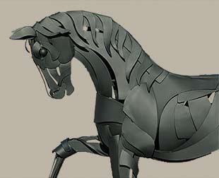 Drawn Metal Studio Horses