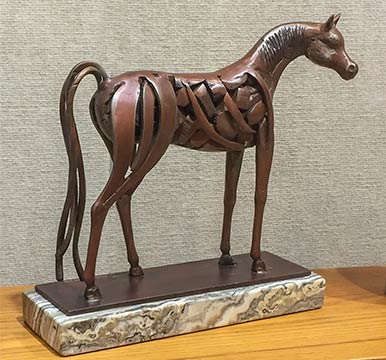 Horse, steel sculpture