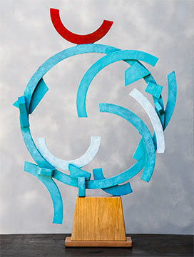 Painted Cast Iron sculpture
