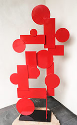 Big Red, steel sculpture