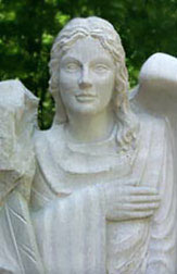 Angel, face detail