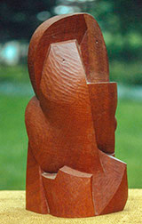 Early mahogany carving