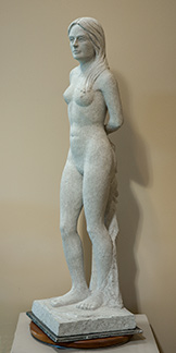 Figure Study, limestone carving