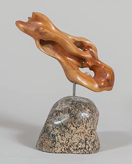 Floating  Figure, wood sculpture