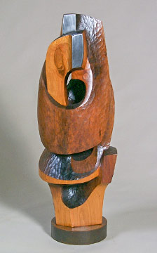 Cherry wood carving with steel
