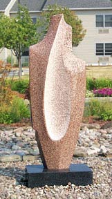 Becoming Spirit, granite sculpture